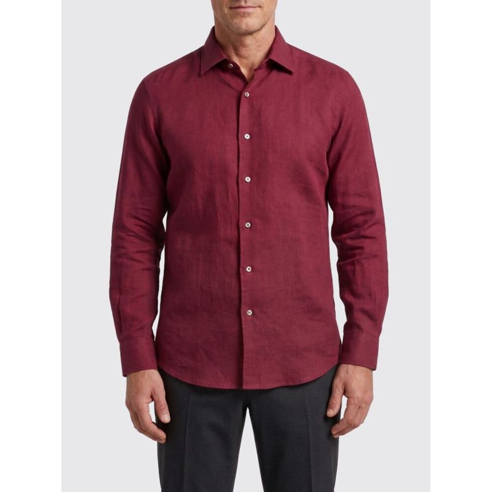 Zegna Shirt Men Crimson